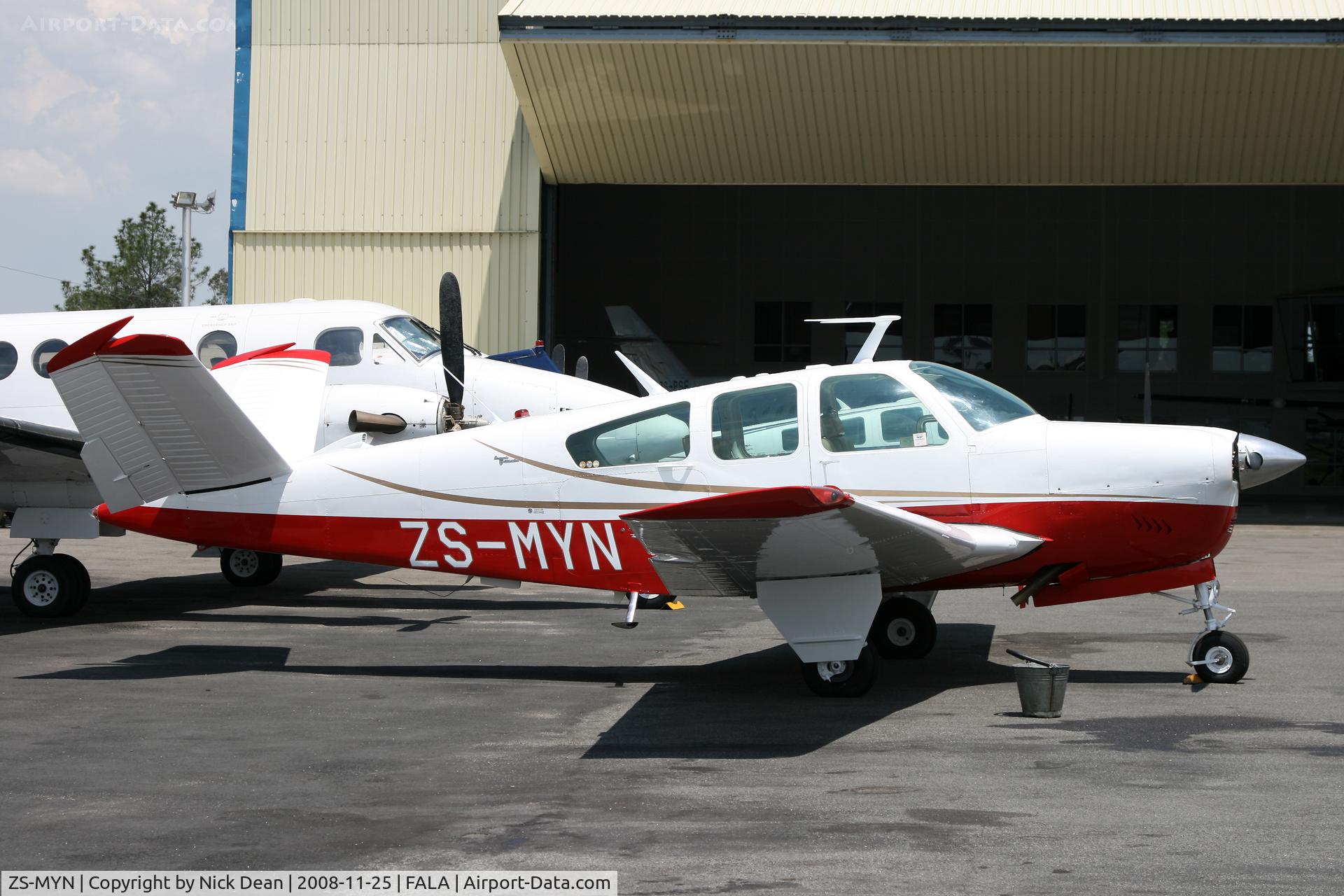 ZS-MYN, Beechcraft V35A Bonanza C/N D8978, FALA