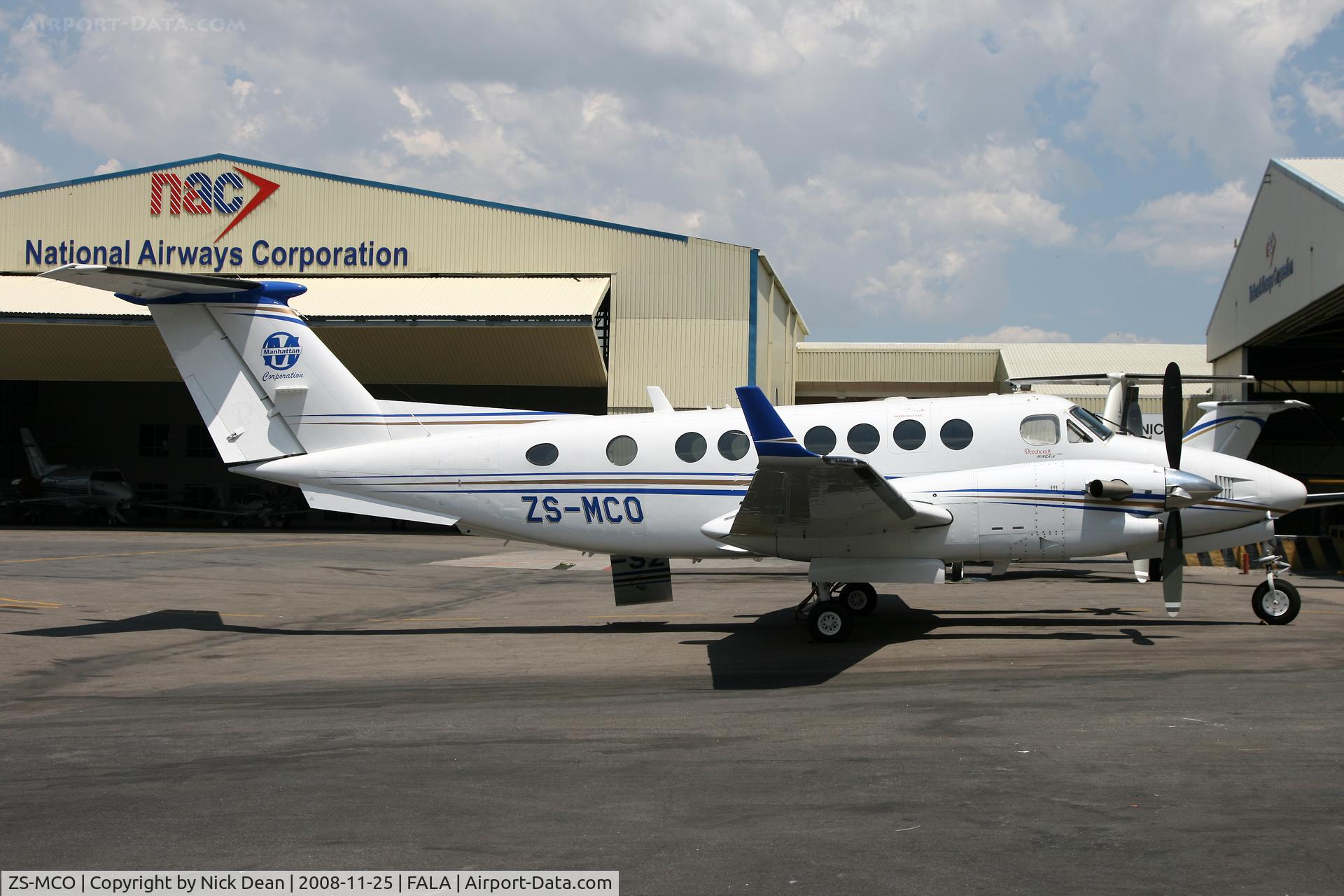 ZS-MCO, 2007 Beechcraft King Air 350B C/N FL-543, FALA