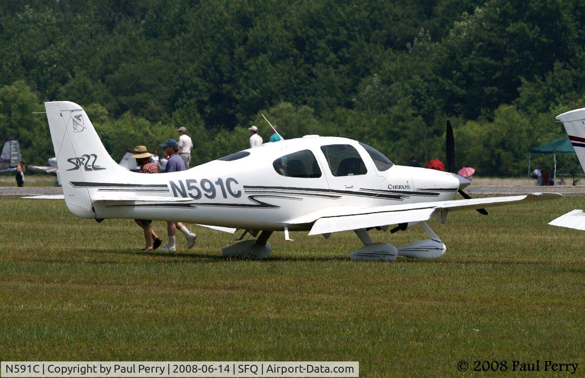 N591C, 2002 Cirrus SR22 C/N 0439, On the grass in summer...priceless
