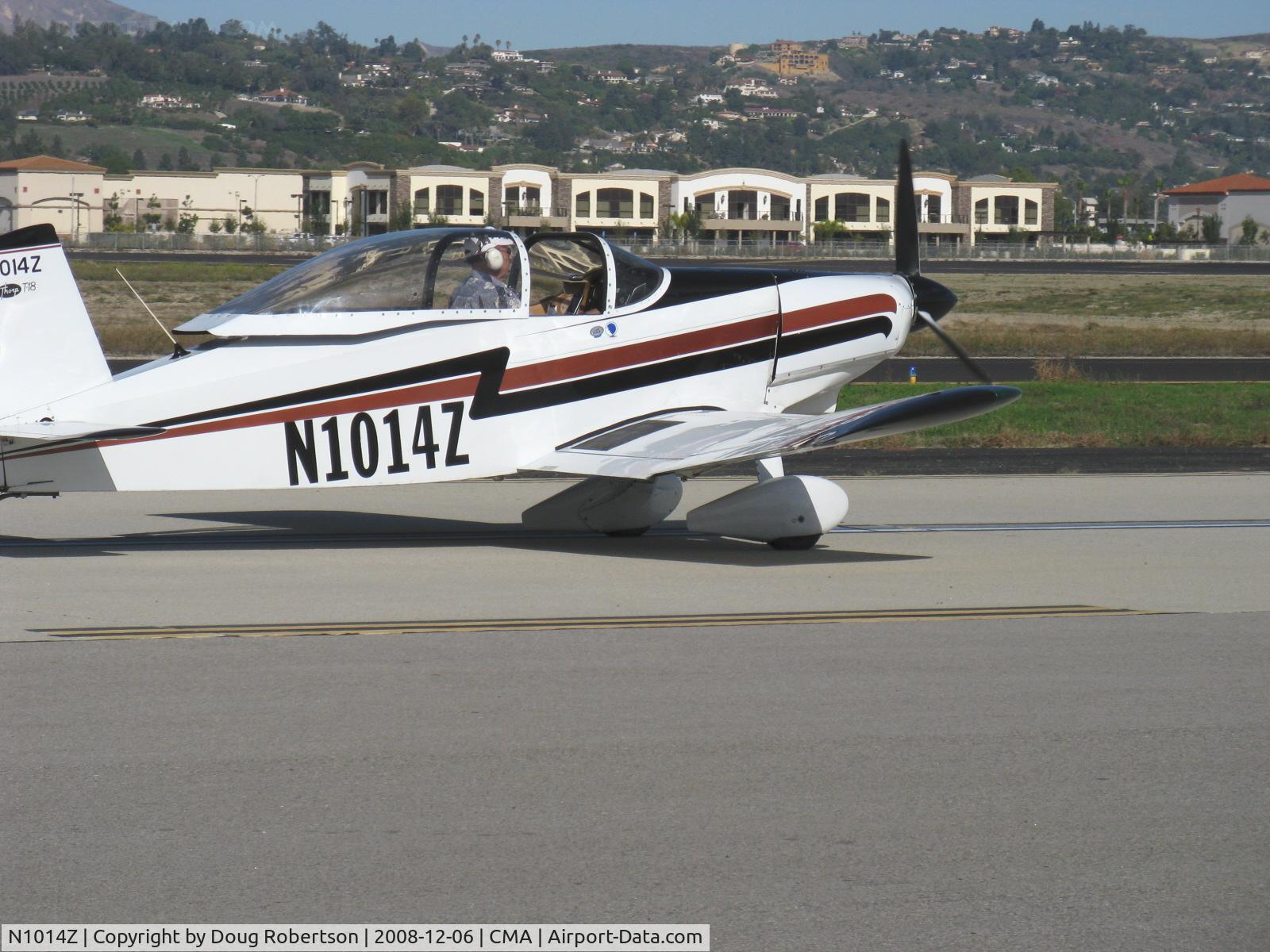 N1014Z, 1970 Thorp T-18 Tiger C/N 108, 1970 Flying Assoc. THORP T-18 TIGER, Lycoming O-320, taxi