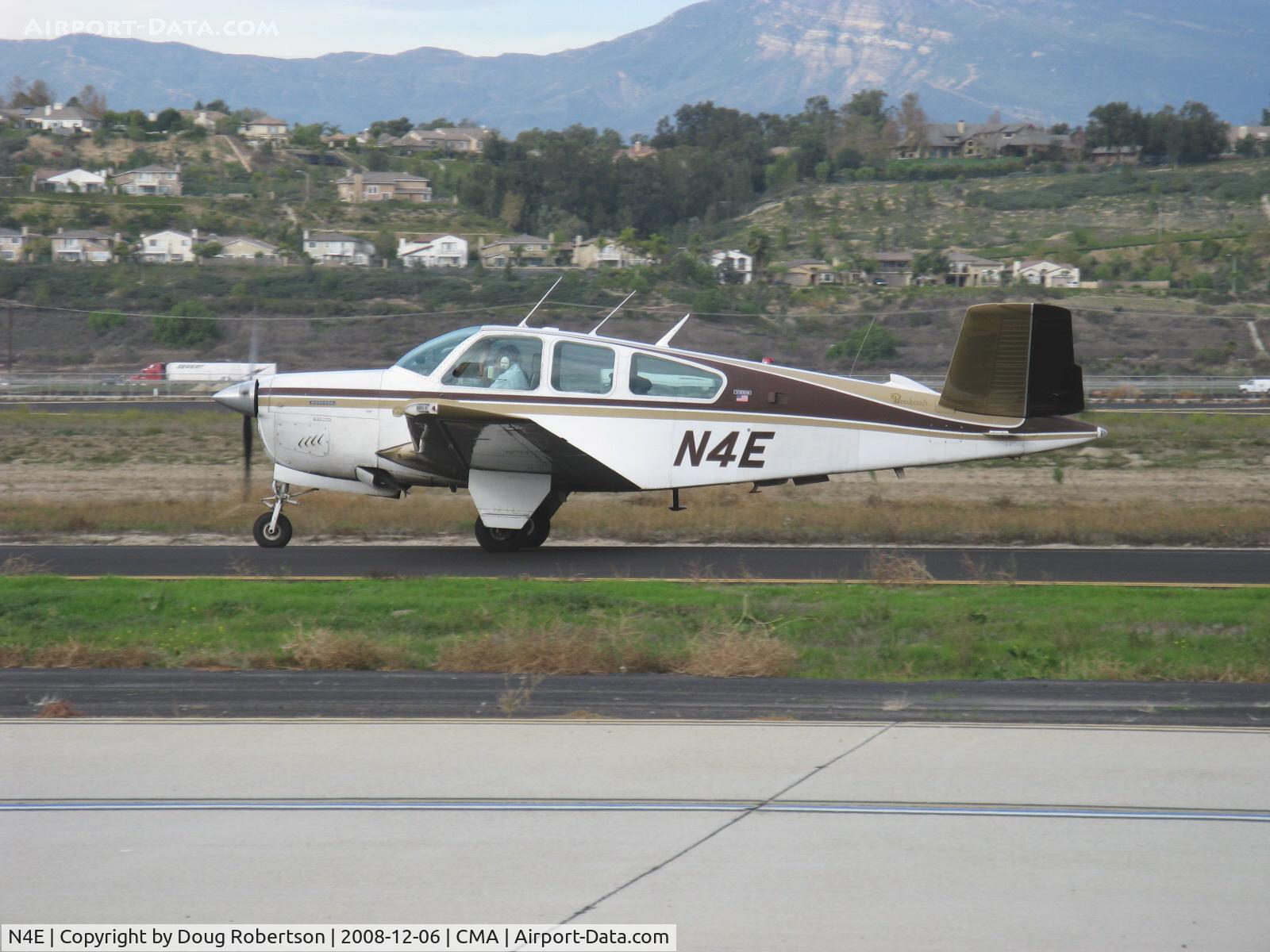 N4E, 1975 Beech V35B Bonanza C/N D-9740, 1975 Beech V35B BONANZA, Continental IO-520-B 285 Hp, taxi to Rwy 26