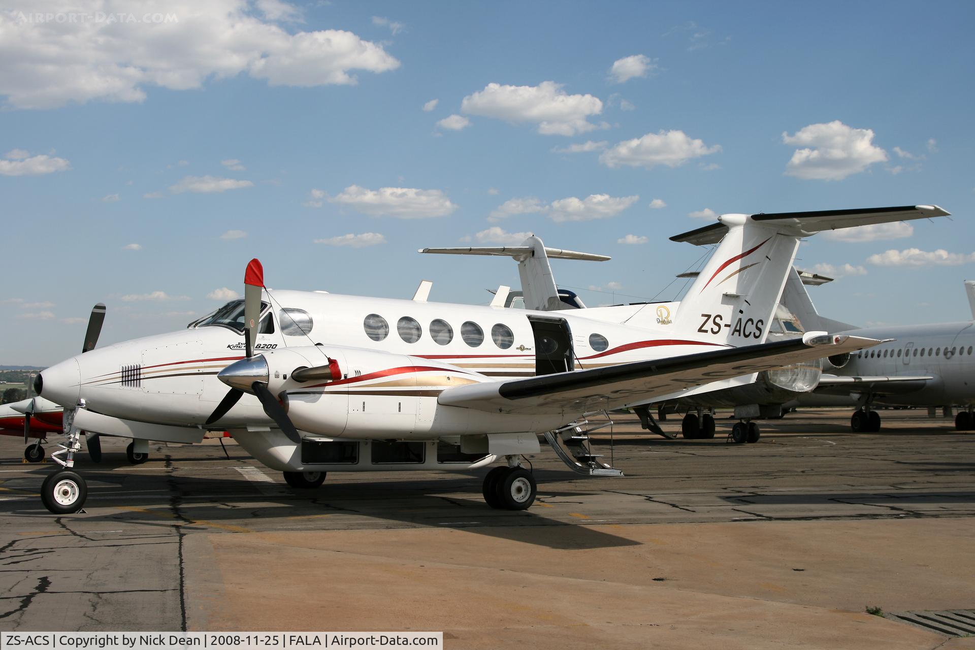 ZS-ACS, 1981 Beech B200 Super King Air King Air C/N BB-961, FALA