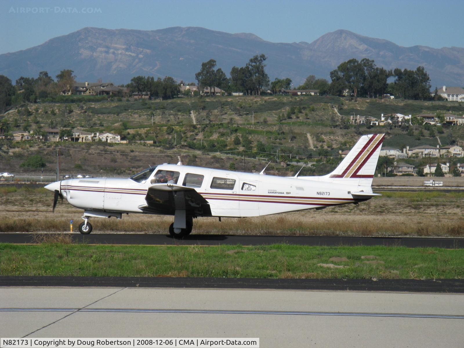 N82173, 1982 Piper PA-32R-301T Turbo Saratoga C/N 32R-8229055, 1982 Piper PA-32R-301T TURBO SARATOGA SP, Lycoming TIO-540-S1AD 300 Hp, taxi to Rwy 26