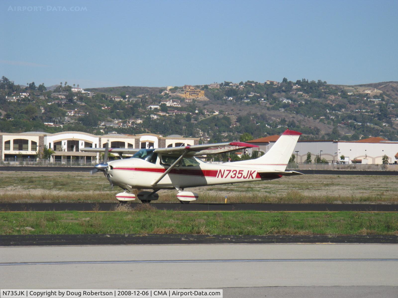 N735JK, 1977 Cessna 182Q Skylane C/N 18265459, 1977 Cessna 182Q SKYLANE, Continental O-470-U 230 Hp, taxi to Rwy 26