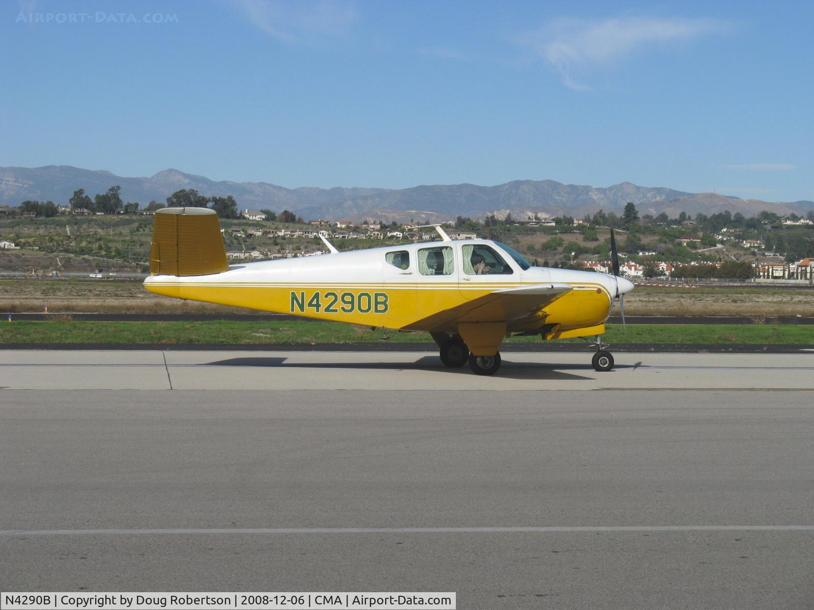 N4290B, 1955 Beech F35 Bonanza C/N D-4253, 1955 Beech F35 BONANZA, Continental E-225-8 225 Hp, taxi