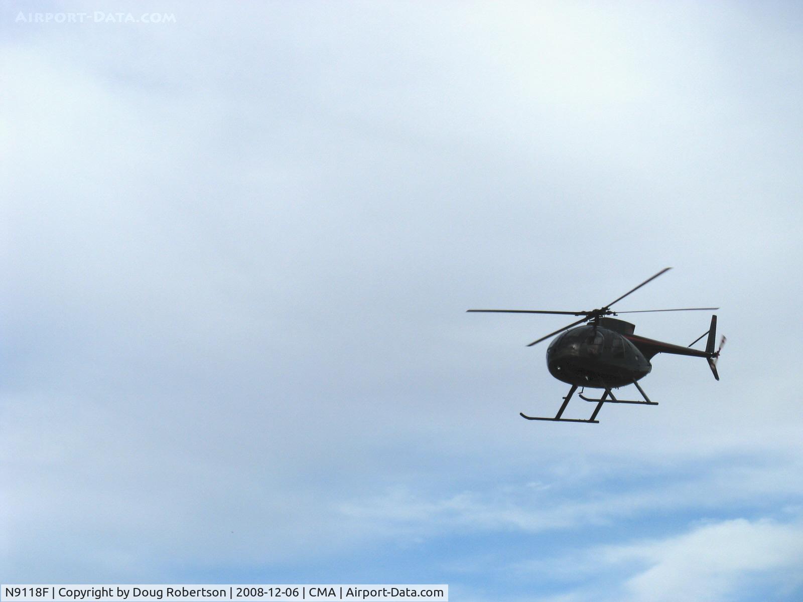 N9118F, 1972 Hughes 369HS C/N 720397S, 1972 Hughes 369HS, Allison 250-C2B Turboshaft 400 Hp, returning to Orbic Helocopters hangar