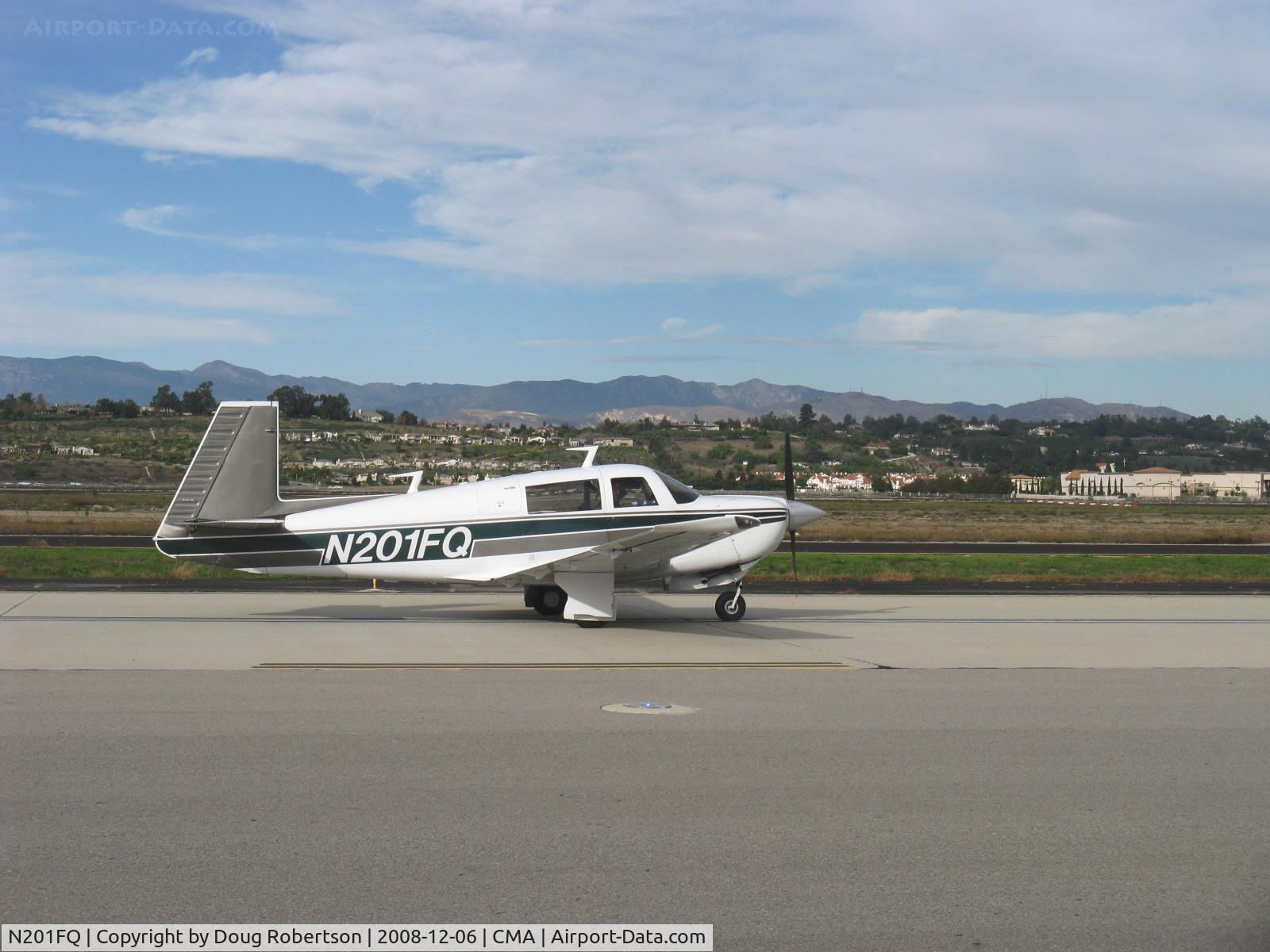 N201FQ, 1977 Mooney M20J 201 C/N 24-0194, 1977 Mooney M20J 201, Lycoming IO-360-A1B6D 200 Hp, taxi
