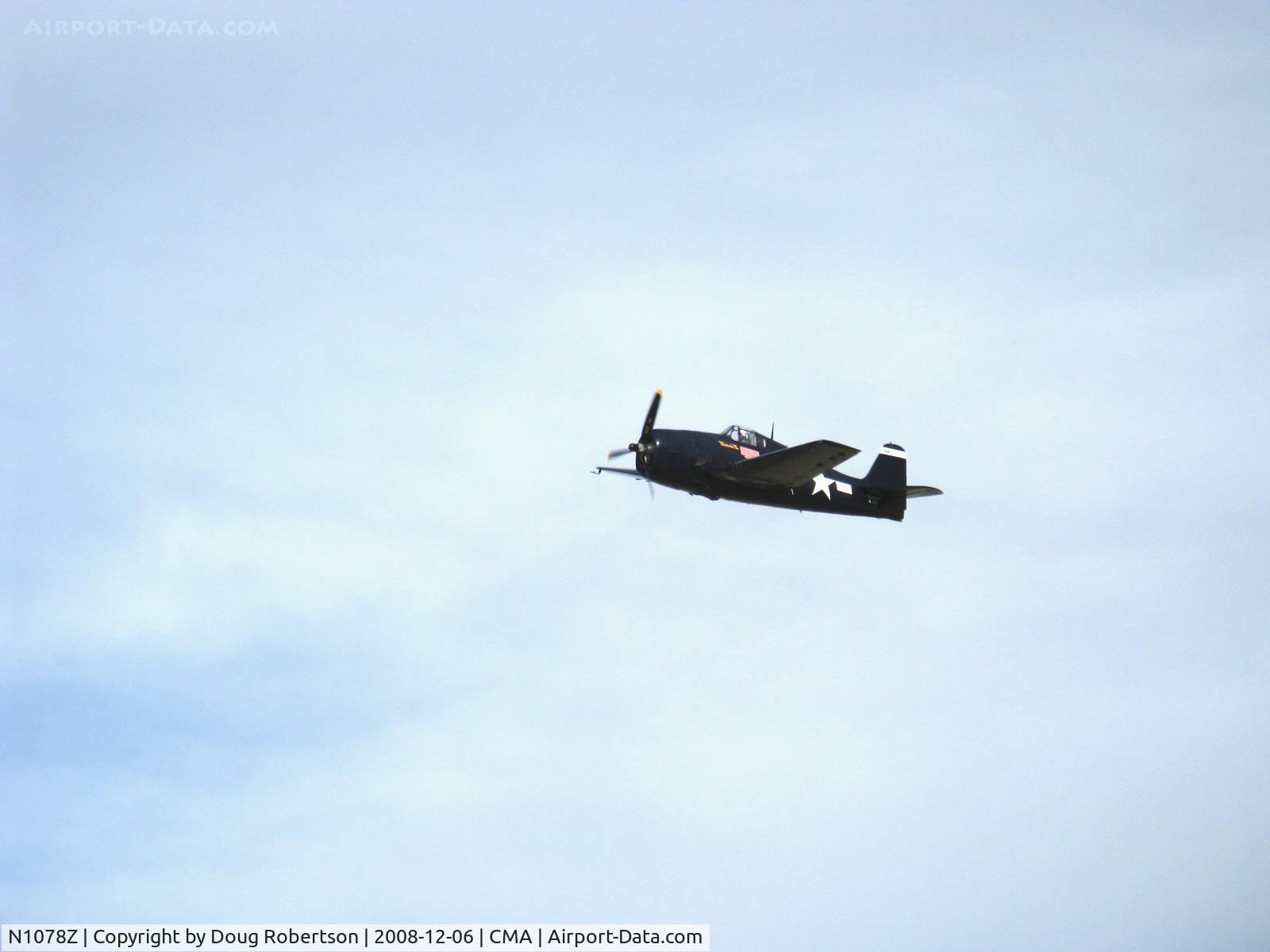 N1078Z, 1963 Grumman F6F-5 Hellcat C/N 27354801-66, 1963 S&S Special Grumman F6F-5 HELLCAT 'Minsi III', P&W R-2800-10W Double Wasp 18 cylinder 2,200 Hp, fast pass