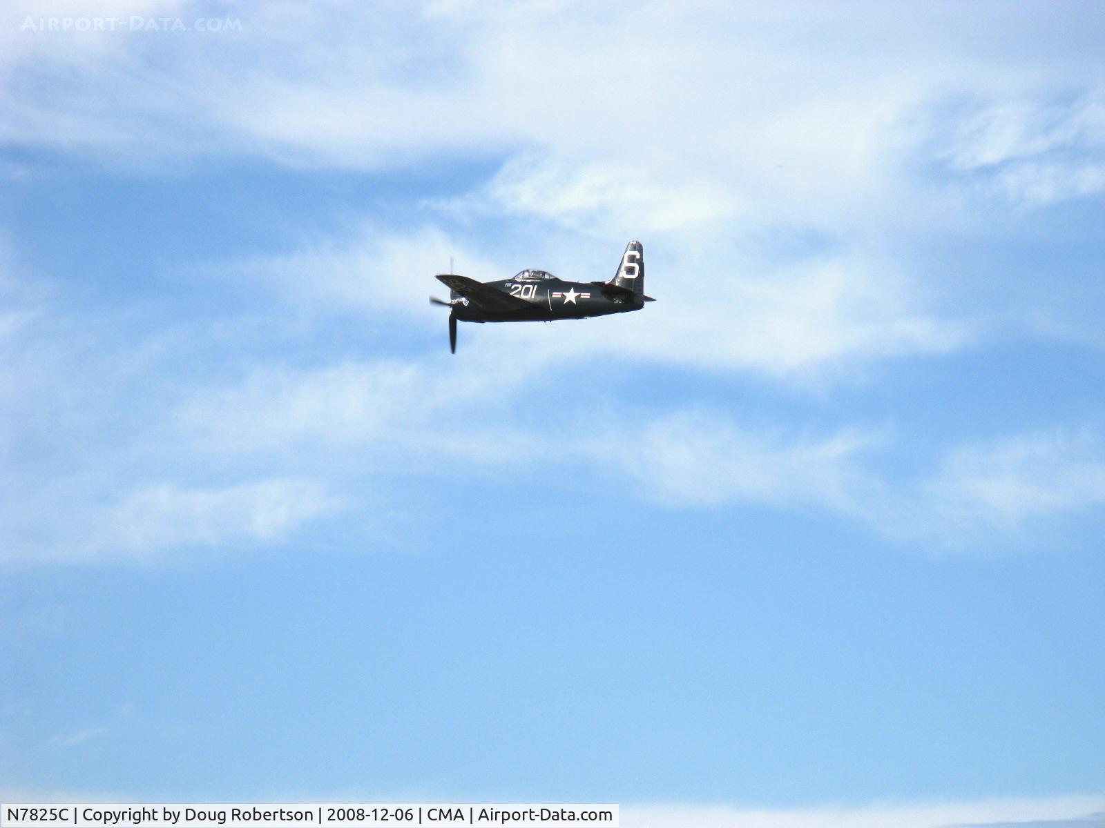 N7825C, 1948 Grumman F8F-2 (G58) Bearcat C/N D.1227, 1949 Grumman F8F-2 BEARCAT, P&W R-2800-34W Double Wasp 2,100 Hp, fast pass