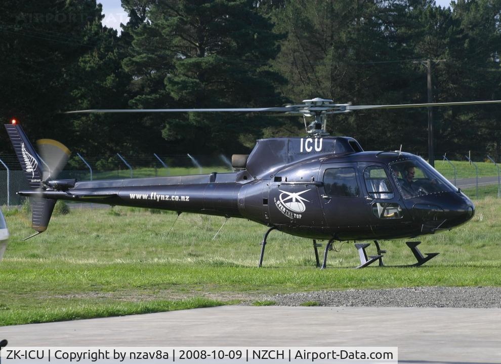 ZK-ICU, Aerospatiale AS-350BA Ecureuil C/N 2485, Over The Top