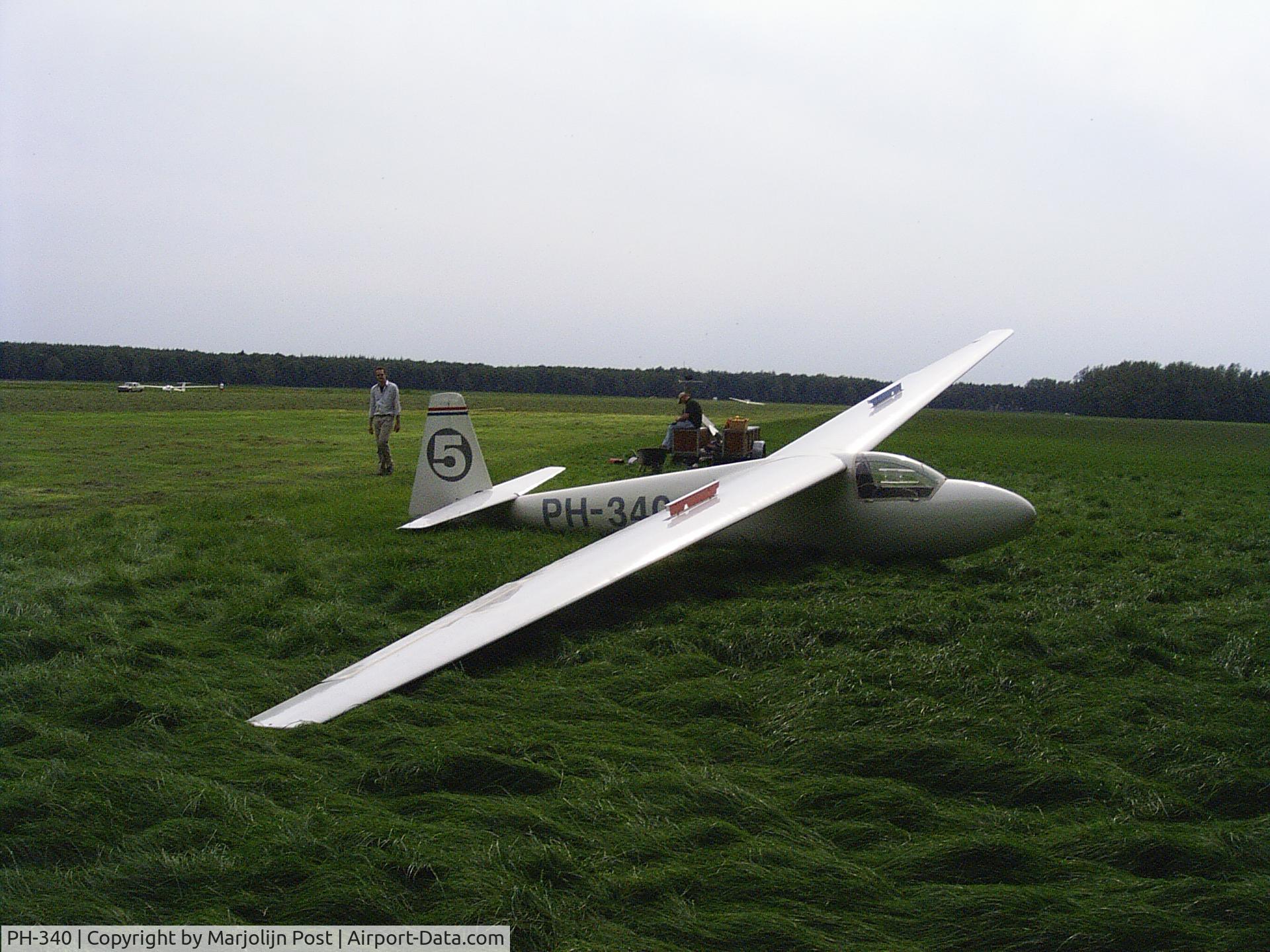 PH-340, Schleicher Ka-6CR Rhonsegler C/N 6471, Landed at ZC NOP after a cross country flight from glidersite Larserveld