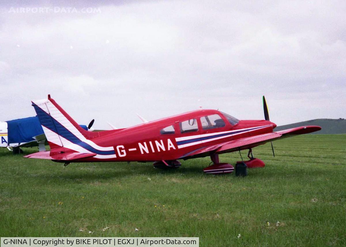 G-NINA, 1977 Piper PA-28-161 Cherokee Warrior II C/N 28-7716162, VISITOR TO RAF COTTESMORE EGXJ AIRSHOW 1993