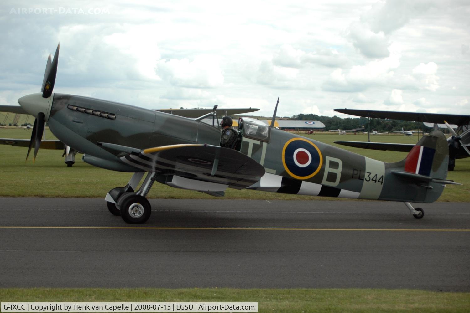 G-IXCC, 1944 Supermarine 361 Spitfire LF.IXe C/N CBAF.9590, Spitfire PL344 at Duxford, Flying Legends 2008.