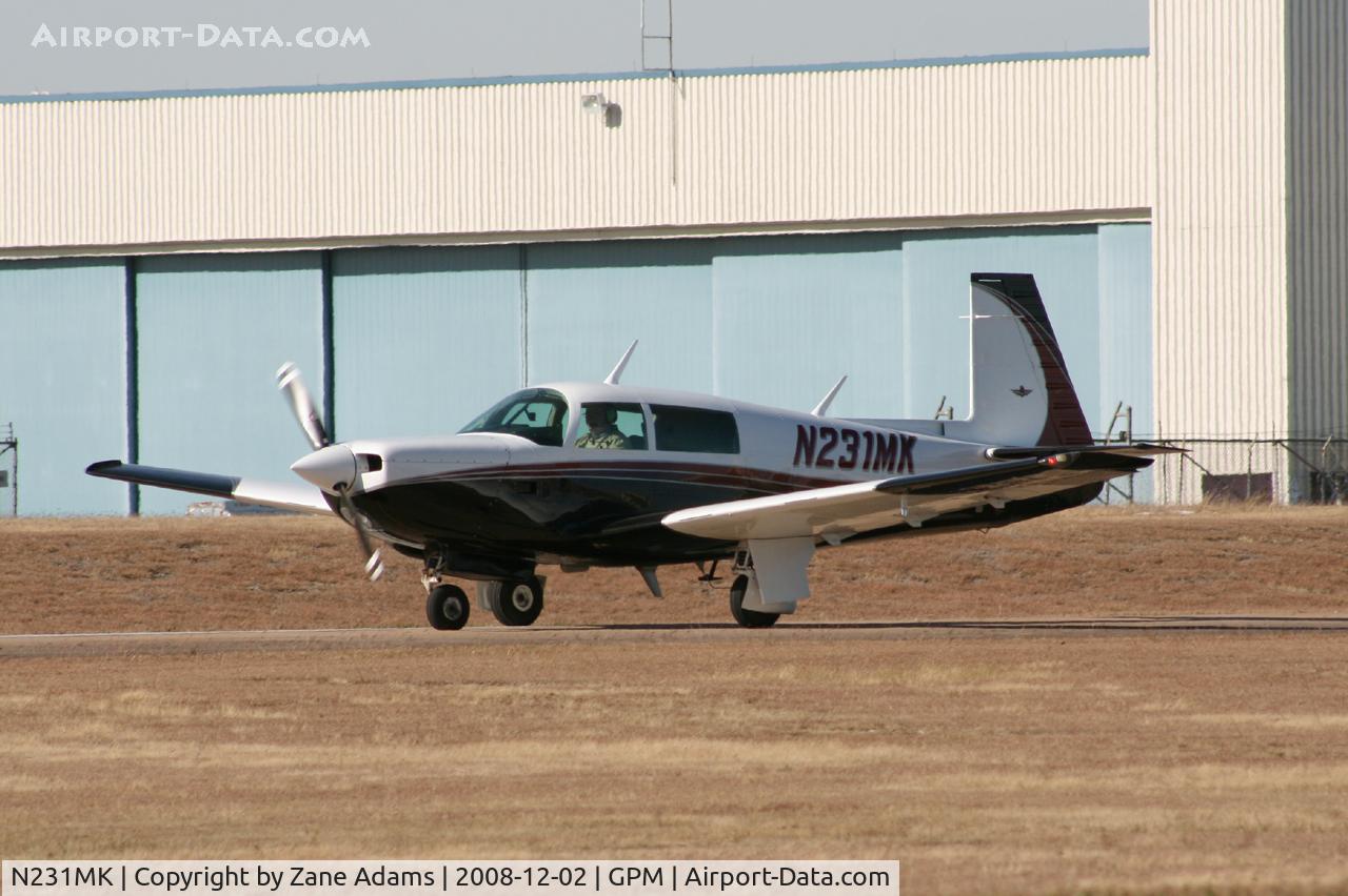 N231MK, 1980 Mooney M20K C/N 25-0309, At Grand Prairie Municipal