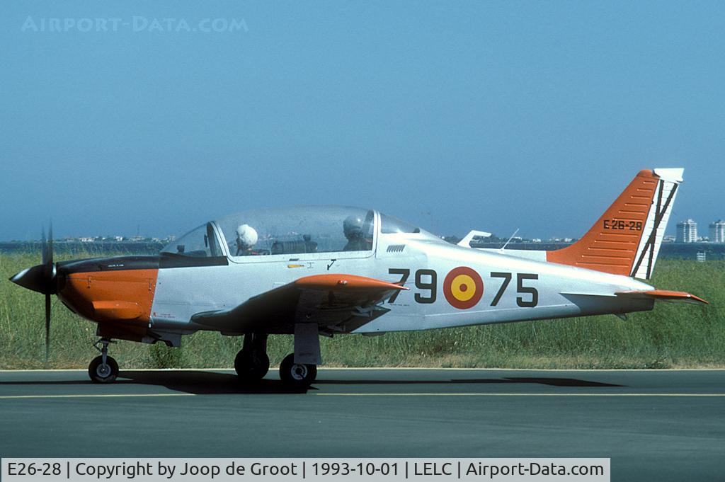 E26-28, Enaer T-35C Tamiz C/N 147, Great view with the Mediterranean in the background.