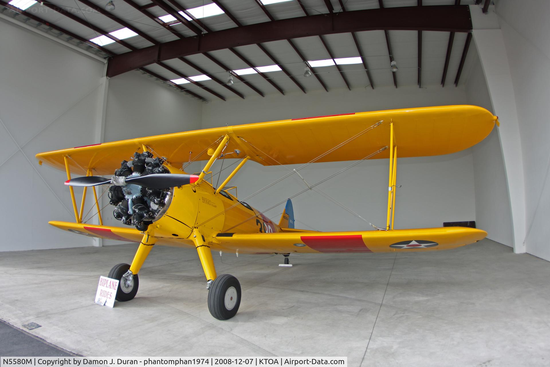 N5580M, 1943 Boeing B75N1 C/N 75-7755, Taken at Western Museum of Flights Holiday Open House