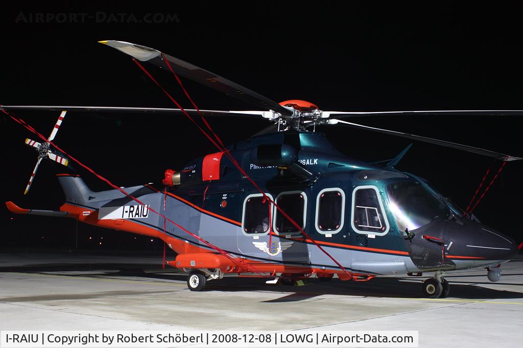 I-RAIU, AgustaWestland AW-139 C/N 31133, Nightstop at LOWG/GRZ