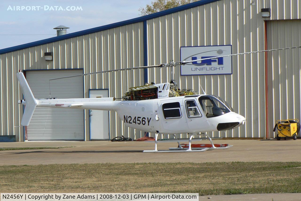 N2456Y, 1980 Bell 206B JetRanger III C/N 3158, At Grand Prairie Municipal - Bell 206