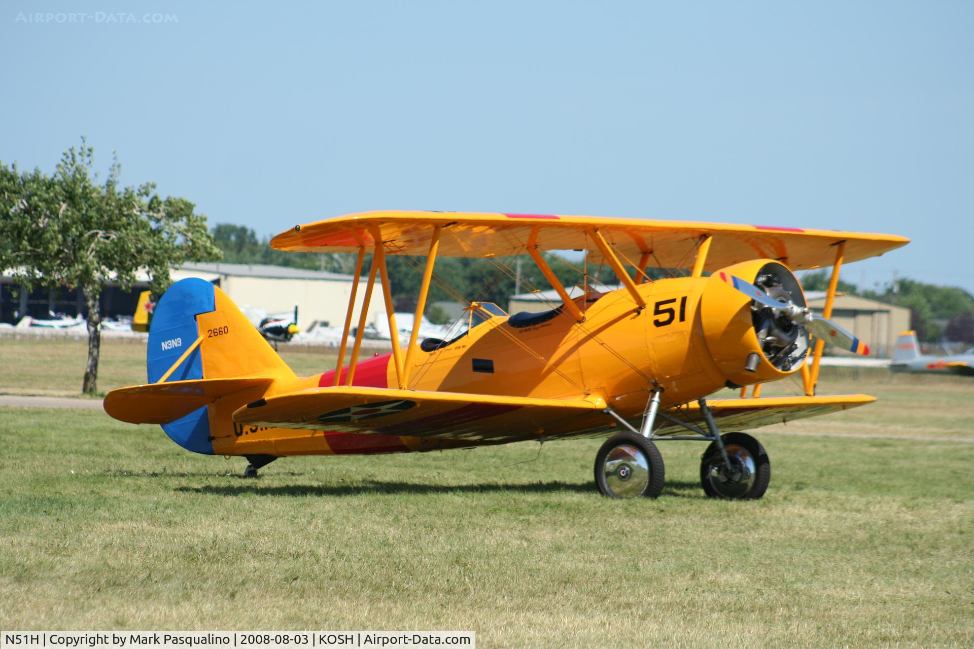 N51H, 1941 Naval Aircraft Factory N3N-3 C/N 2660, N3N-3