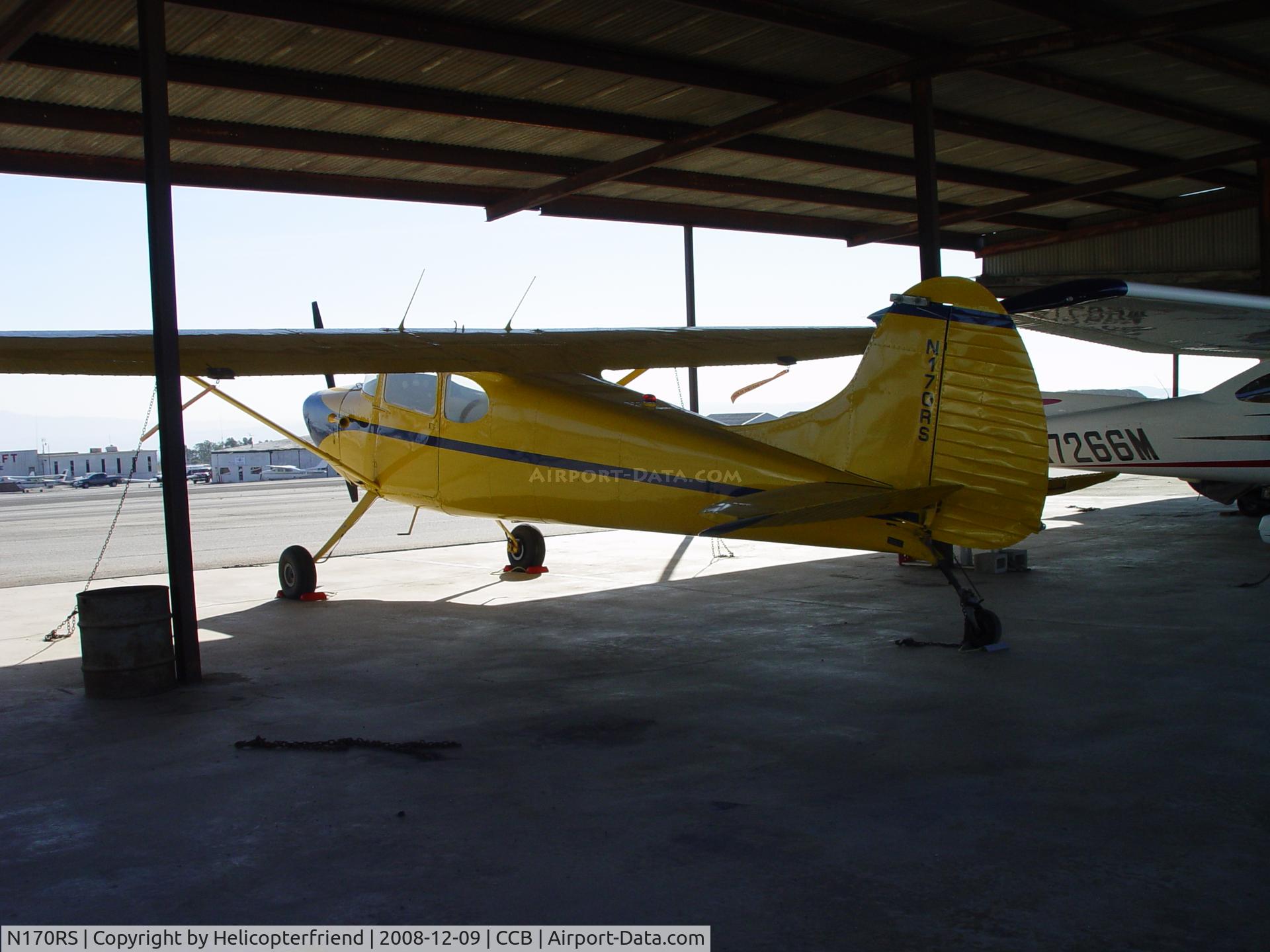 N170RS, 1950 Cessna 170A C/N 19611, Resting at Cable Airport