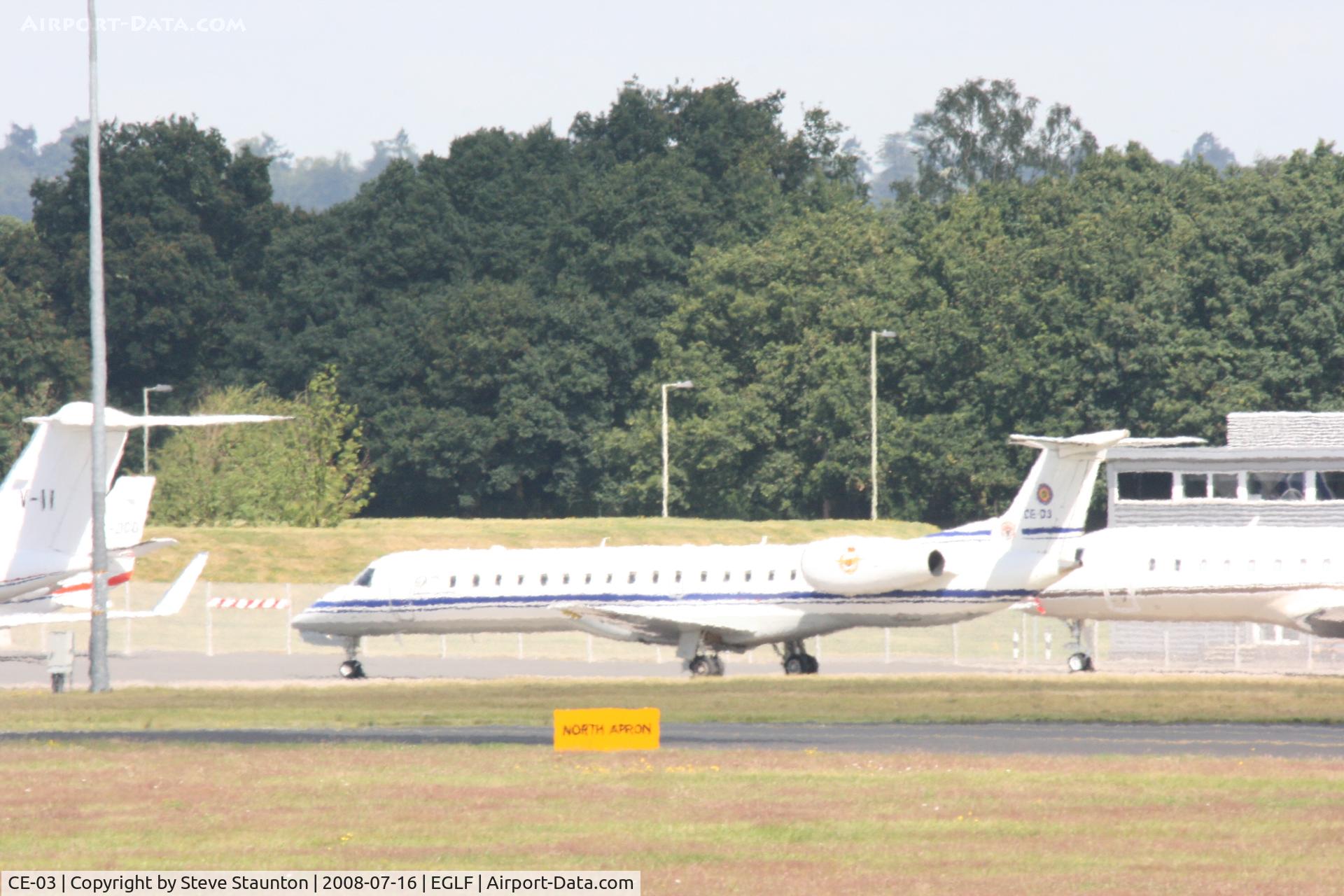 CE-03, 2001 Embraer ERJ-145LR (EMB-145LR) C/N 145526, Taken at Farnborough Airshow on the Wednesday trade day, 16th July 2009