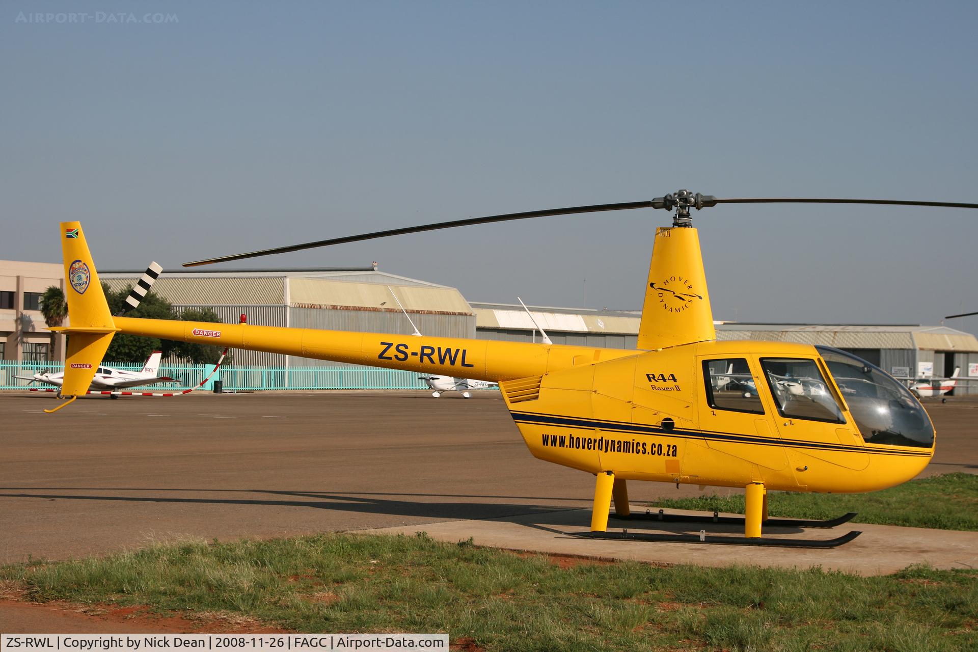 ZS-RWL, 2005 Robinson R44 Raven II C/N 10725, FAGC