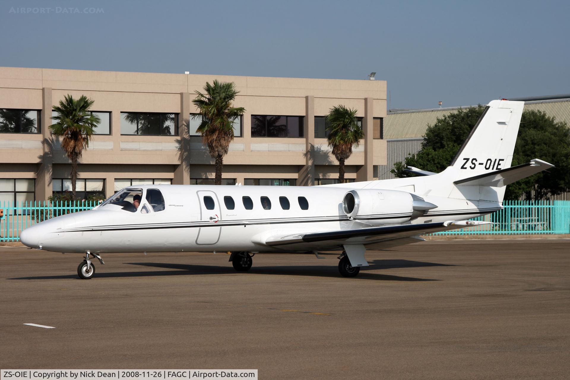 ZS-OIE, 1983 Cessna 550 Citation II C/N 550-0480, FAGC