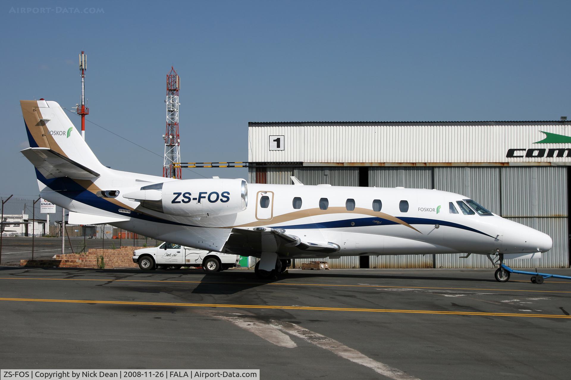 ZS-FOS, 2003 Cessna 560XL Citation C/N 560-5352, FALA