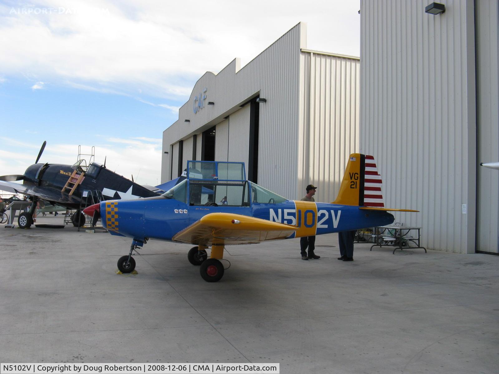 N5102V, 1958 Morrisey 2150 C/N FP-2, 1958 Morrisey 2150, Lycoming 0-320-A2A 150 Hp, just 6 produced 1958-1959, on the CAF ramp, SoCal Wing