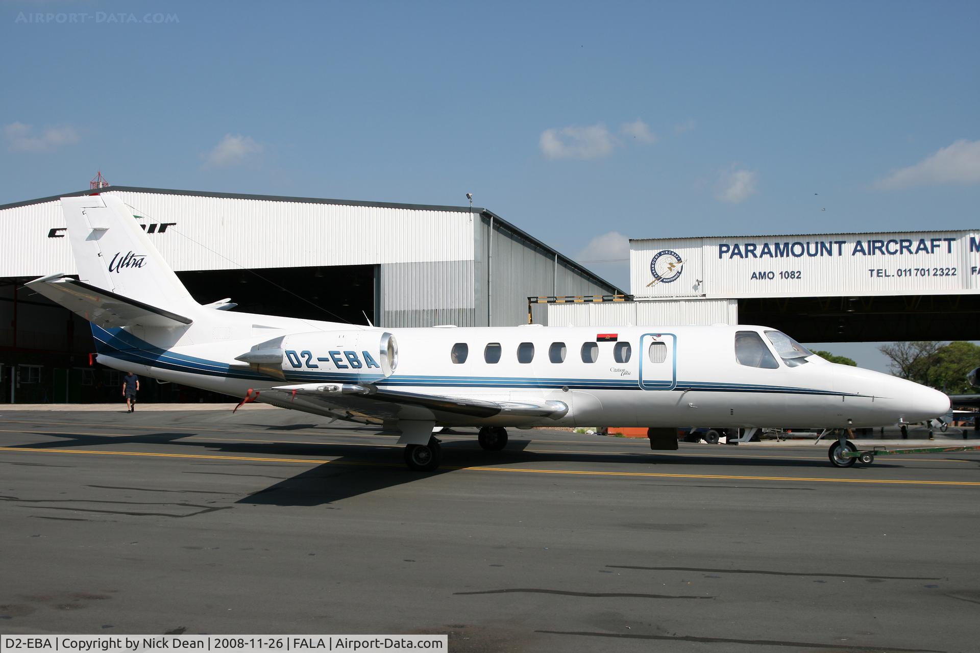 D2-EBA, 1999 Cessna 560 Citation V Ultra C/N 560-0502, FALA