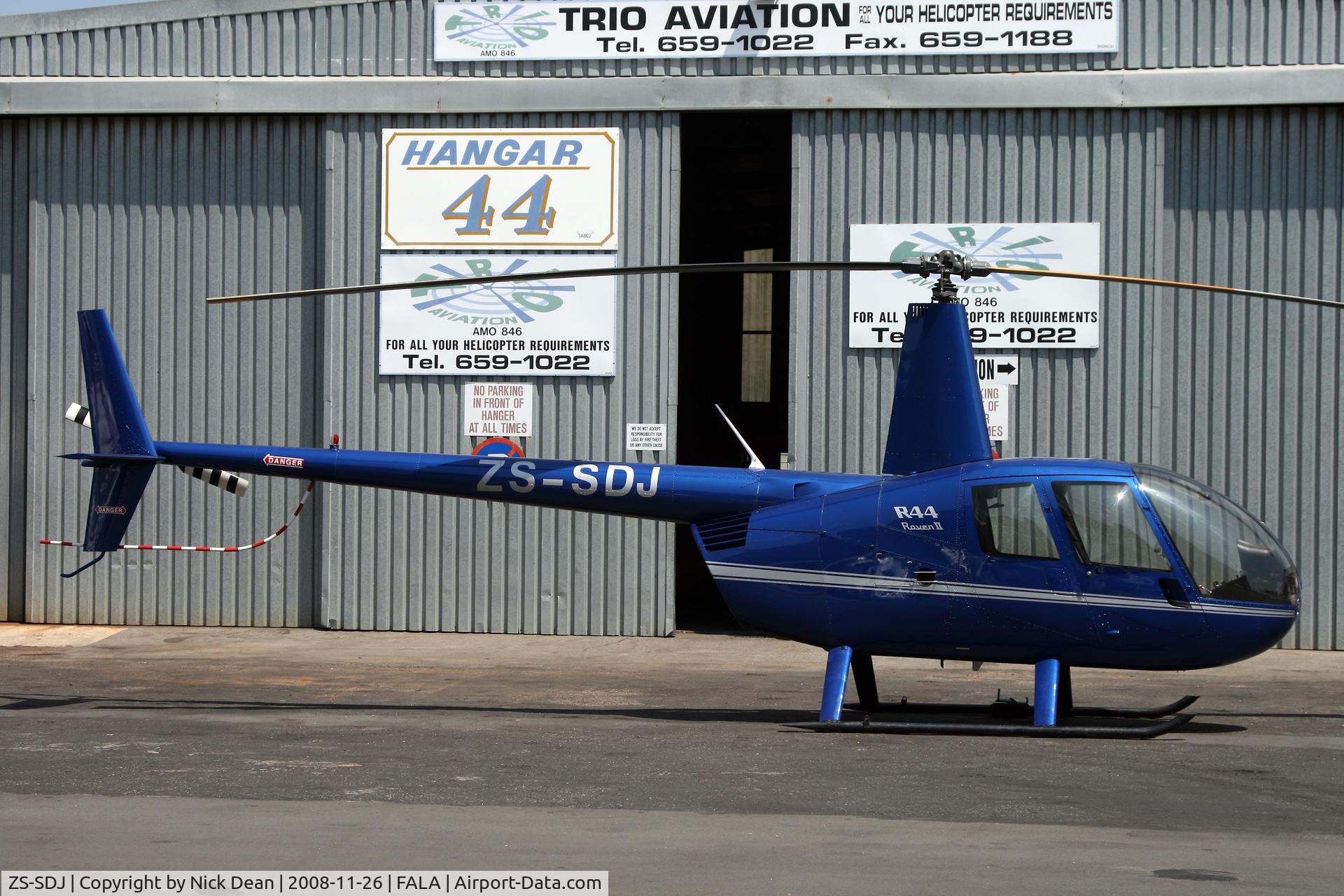 ZS-SDJ, 2008 Robinson R44 Raven II C/N 12073, FALA