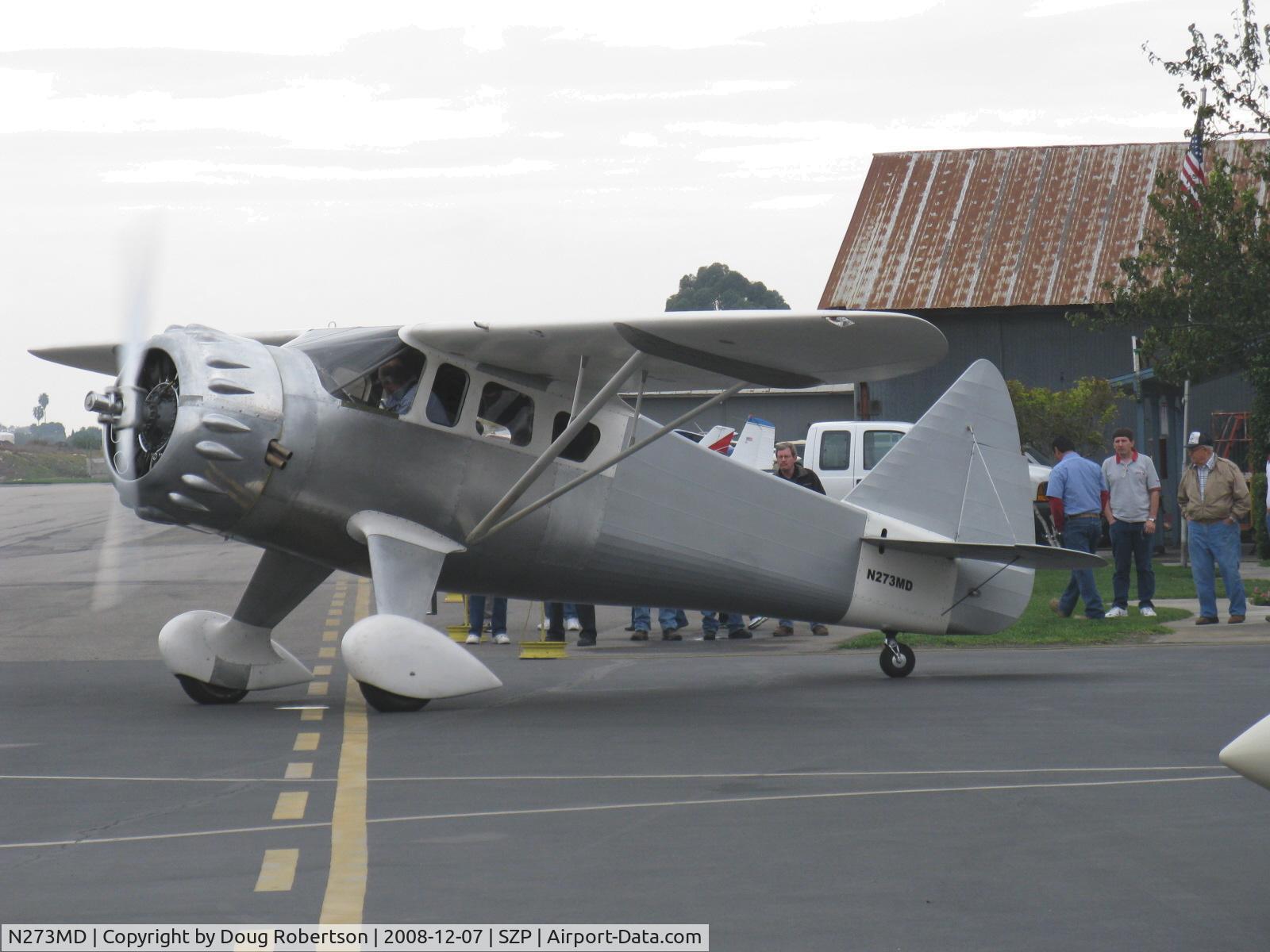 N273MD, 2008 Dickenson Howard DGA-21 (Replicate) C/N 001, Dickenson Howard DGA-21 'Flying D', P&W R-1340-57 600 Hp, engine start