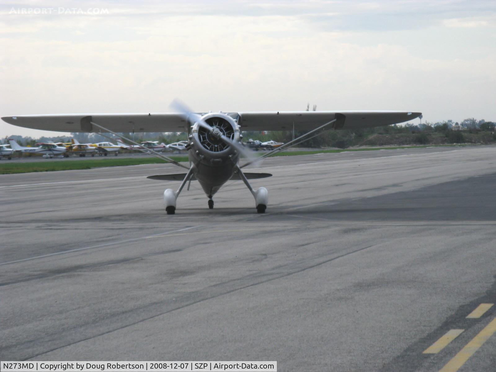 N273MD, 2008 Dickenson Howard DGA-21 (Replicate) C/N 001, Dickenson Howard DGA-21 'Flying D', P&W R-1340-57 600 Hp, taxi back