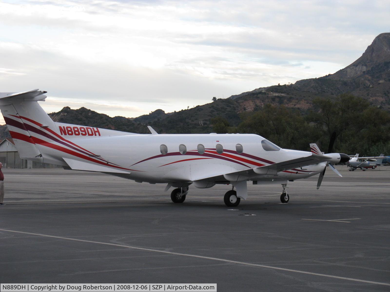 N889DH, 1999 Pilatus PC-12/45 C/N 298, 2005 Pilatus PC-12/45, one 1,605 shp Pratt & Whitney (Canada) PT6A-67B Turboprop flat rated at 1,200 shp for takeoff, 1.000 shp continuous, max speed 311 mph at 25,000 ft. Airstair door, distinctive T tail