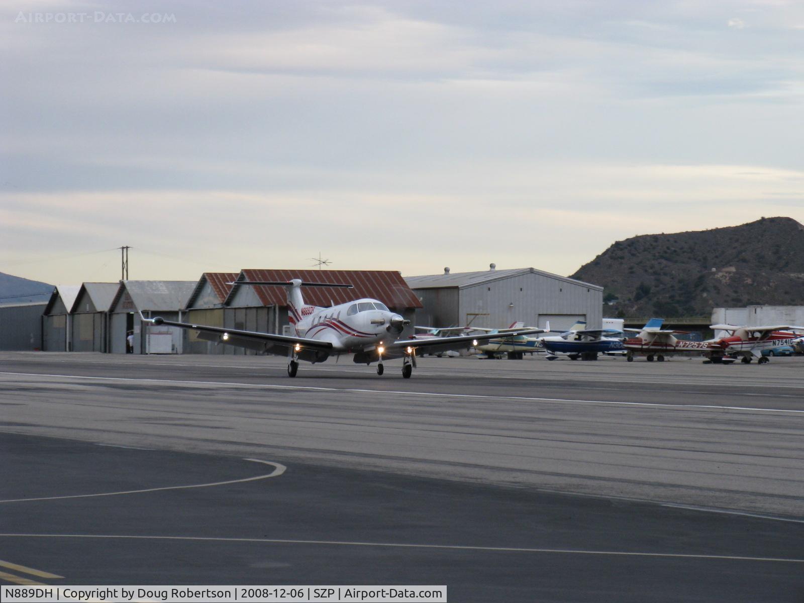 N889DH, 1999 Pilatus PC-12/45 C/N 298, 2005 Pilatus PC-12/45, one 1,605 shp Pratt & Whitney (Canada) PT6A-67B Turboprop flat rated at 1,200 shp for takeoff, 1.000 shp continuous, max speed 311 mph at 25,000 ft. Normalair Garrett cabin pressurization system, landing Rwy 22