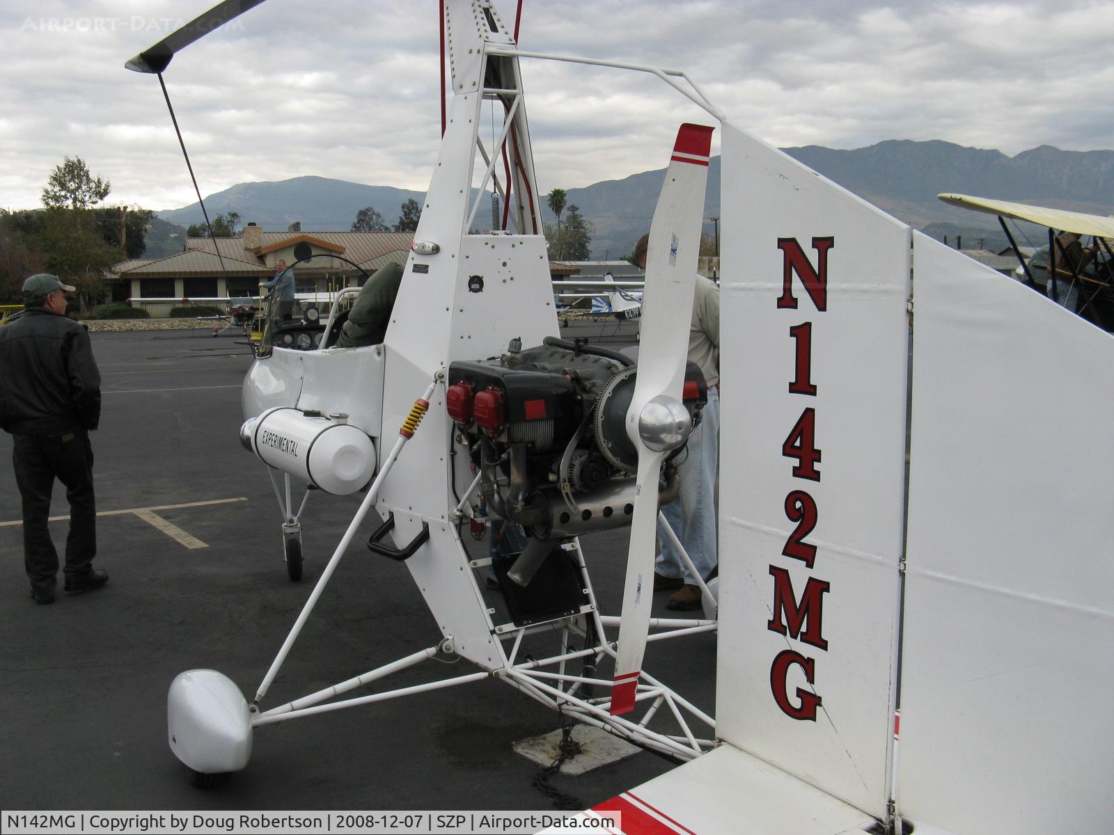 N142MG, 1999 Givans Mark E Predator C/N 1, 1999 Givans PREDATOR Powered Autogyro, Lycoming O-290-G 135 Hp pusher engine, Experimental class