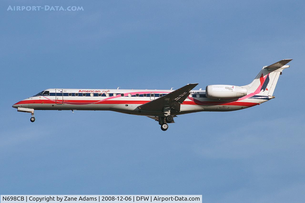 N698CB, 2004 Embraer ERJ-145LR (EMB-145LR) C/N 14500877, Susan G. Komen - Race for the Cure special paint - American Eagle EMB-145