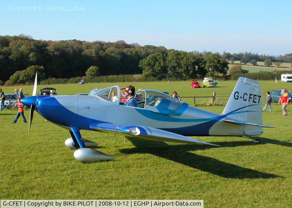 G-CFET, 2008 Vans RV-7A C/N 70686, POPHAM END OF SEASON FLY-IN.