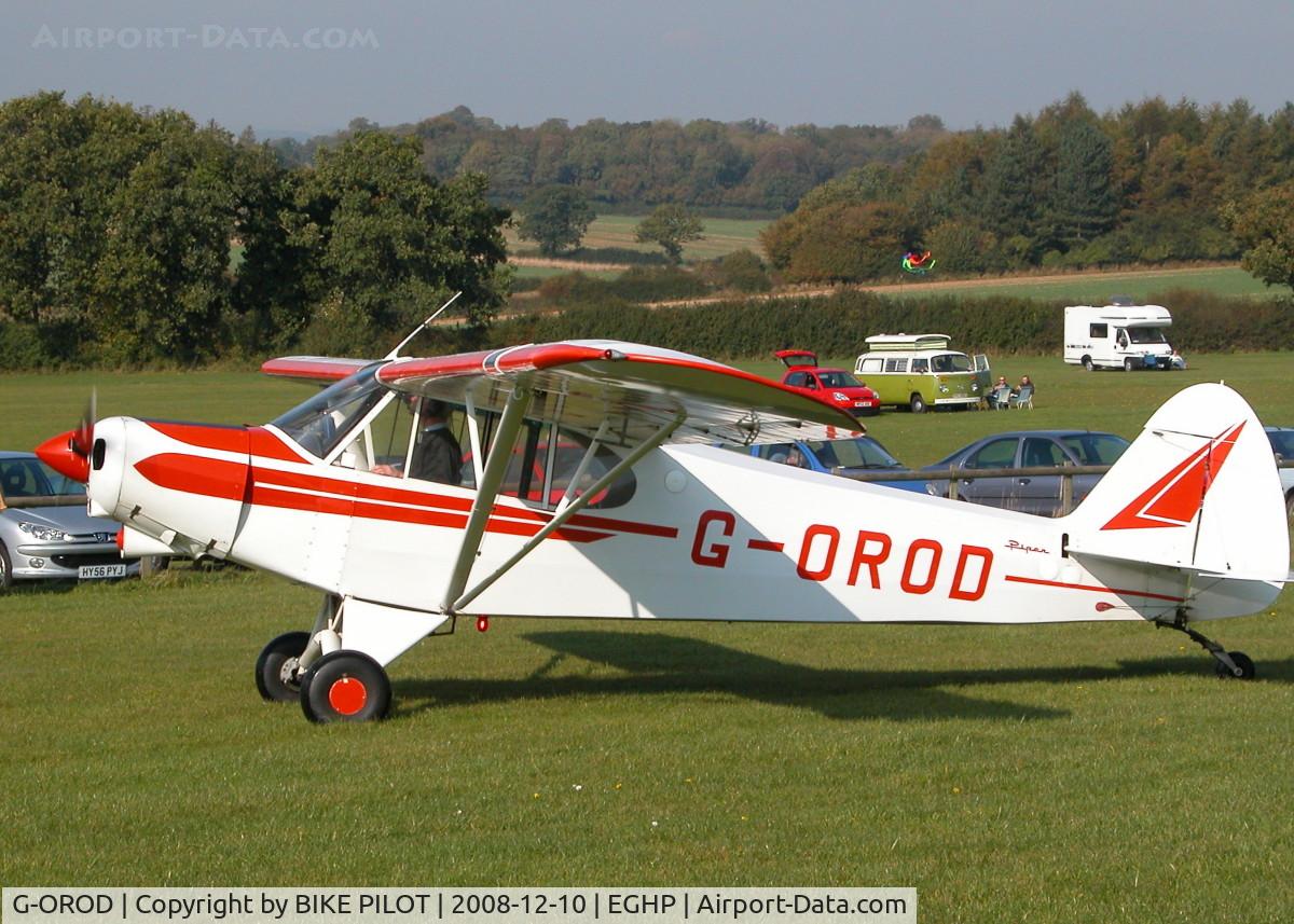 G-OROD, 1962 Piper PA-18-150 Super Cub C/N 18-7856, IMMACULATE PIPER POPHAM END OF SEASON FLY-IN.