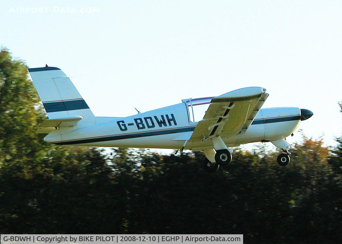 G-BDWH, 1976 Socata Rallye 150ST C/N 2697, DEPARTING RWY 26 POPHAM END OF SEASON FLY-IN.