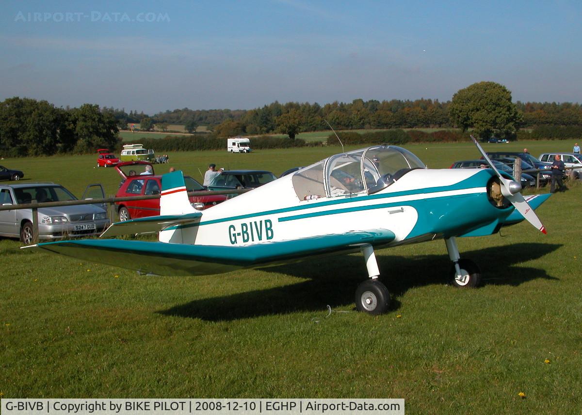 G-BIVB, 1960 Jodel D-112 C/N 1009, POPHAM END OF SEASON FLY-IN 2008.