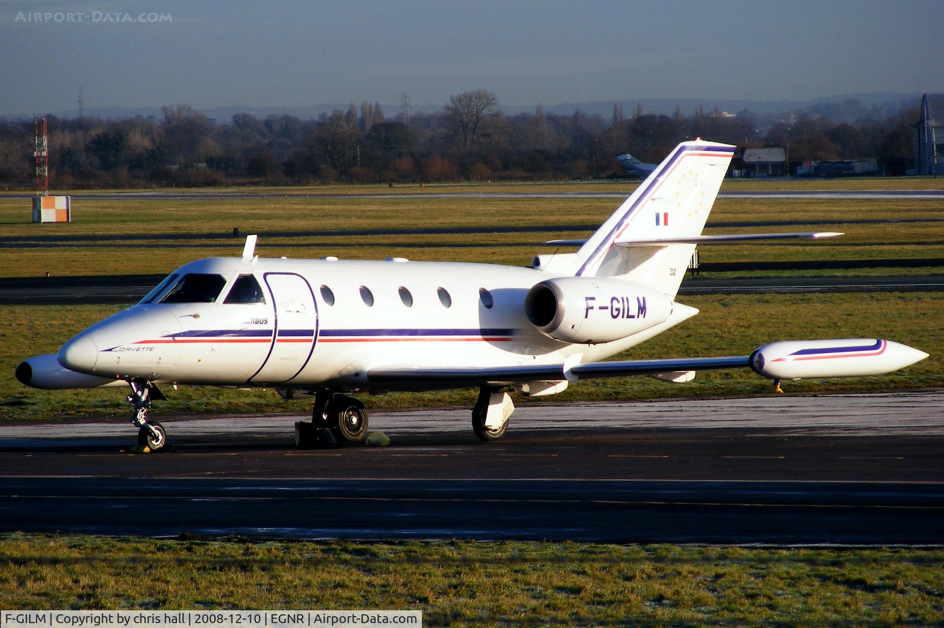F-GILM, 1976 Aerospatiale SN-601 Corvette C/N 32, This is normally used by Airbus to fly employees to and from Toulouse