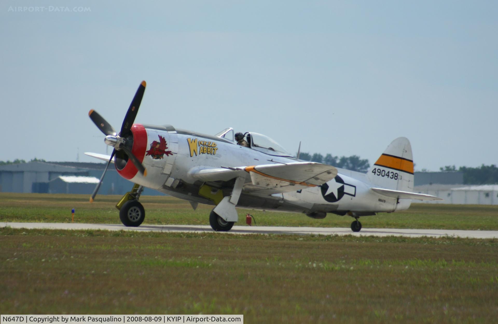 N647D, 1944 Republic P-47D Thunderbolt C/N 8955583, Republic P-47D