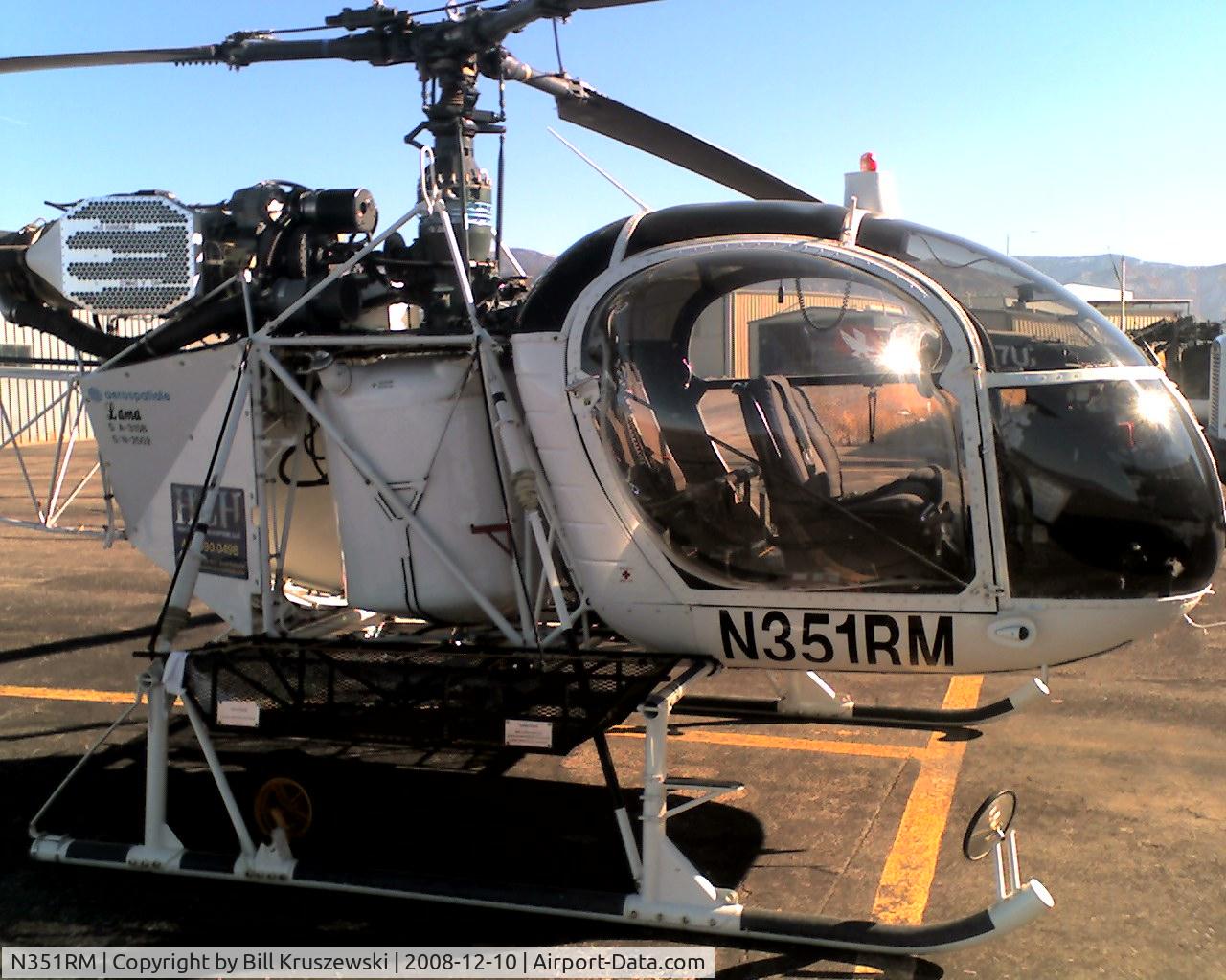N351RM, 1977 Aerospatiale SA-315B Lama C/N 2502, At High Country ramp ready to load