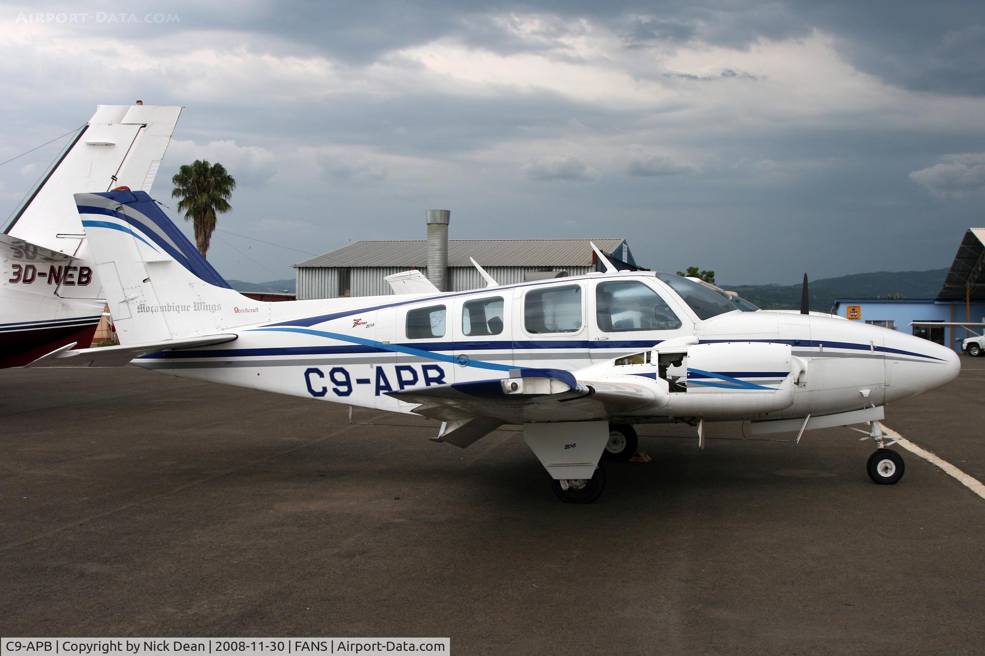 C9-APB, 1974 Beech 58 Baron Baron C/N TH-454, FANS