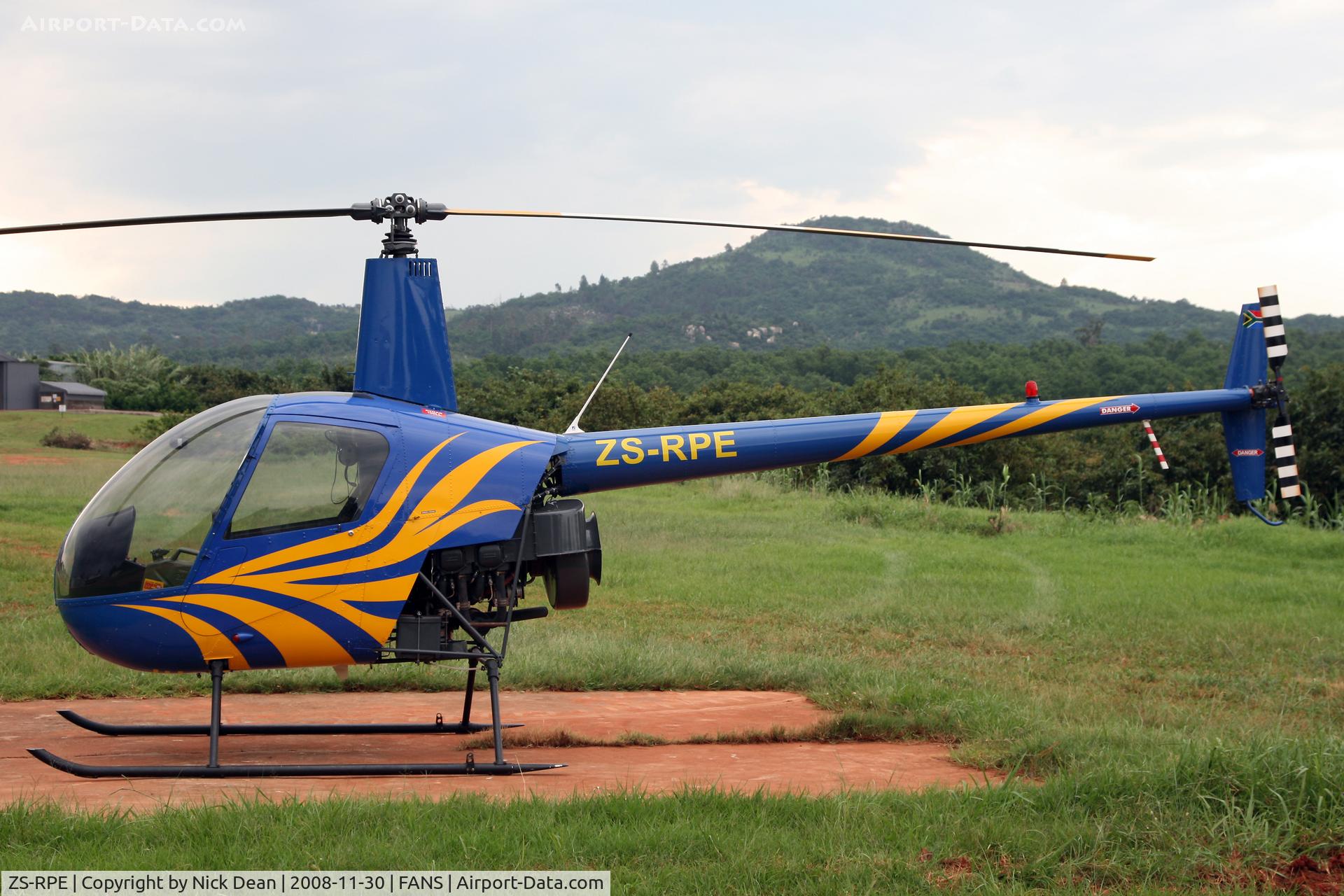 ZS-RPE, 2003 Robinson R22 Beta BII C/N 3455, FANS