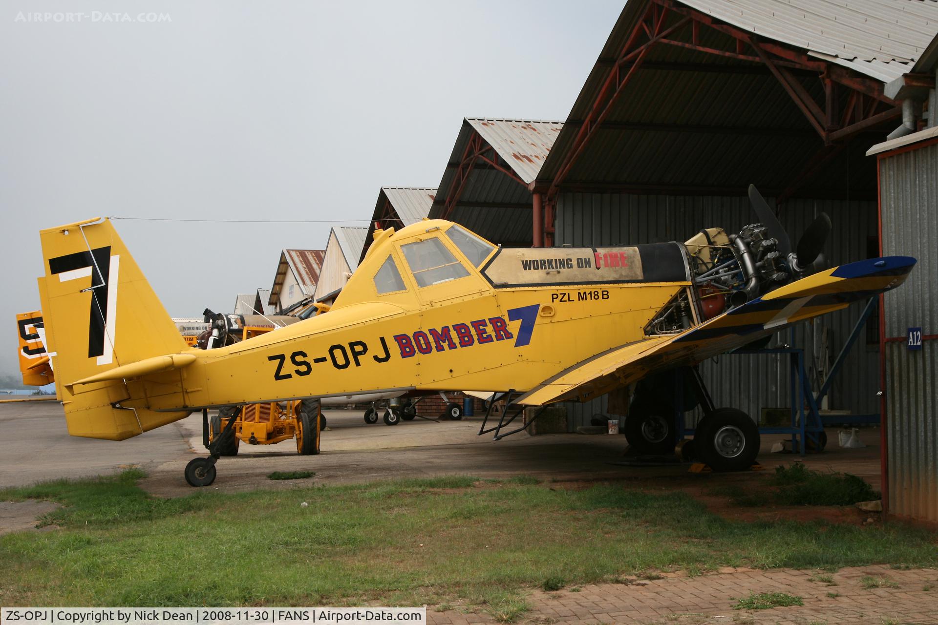 ZS-OPJ, PZL-Mielec M-18B Dromader C/N 1Z027-06, FANS