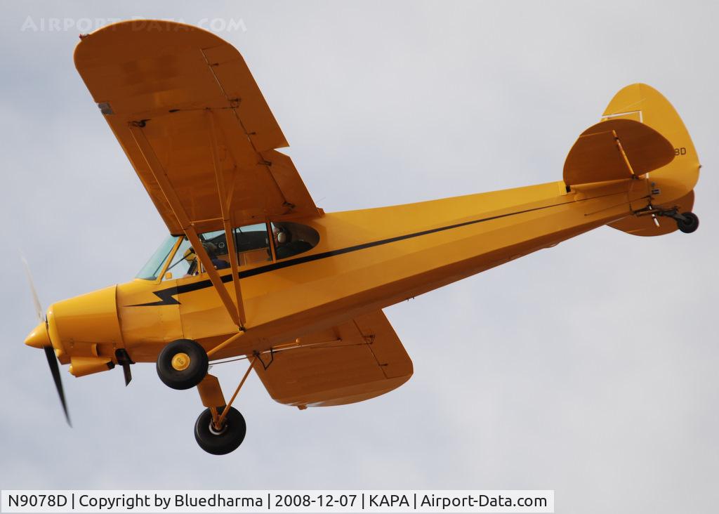 N9078D, 1958 Piper PA-18A 150 Super Cub C/N 18-6446, Piper Cub on final approach to 17L.