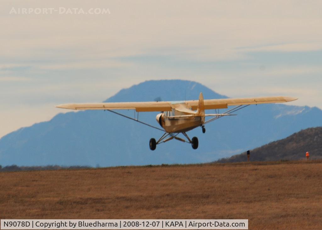 N9078D, 1958 Piper PA-18A 150 Super Cub C/N 18-6446, Piper Cub on final approach to 17L.