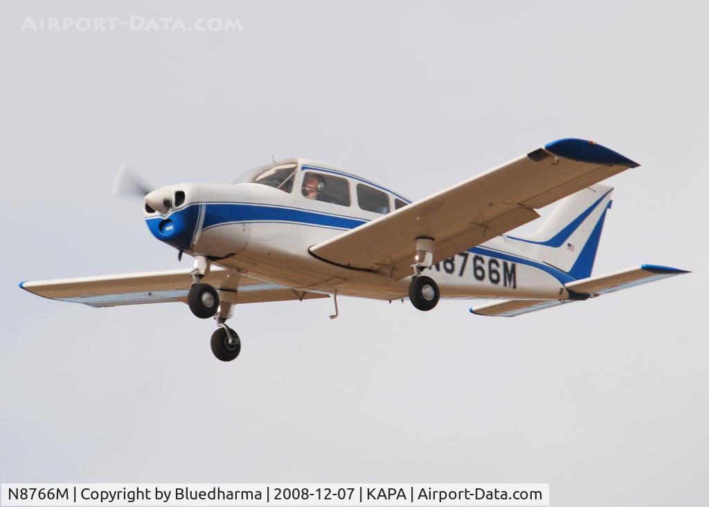 N8766M, 1963 Beech A23 C/N M-582, On final approach to 17L.